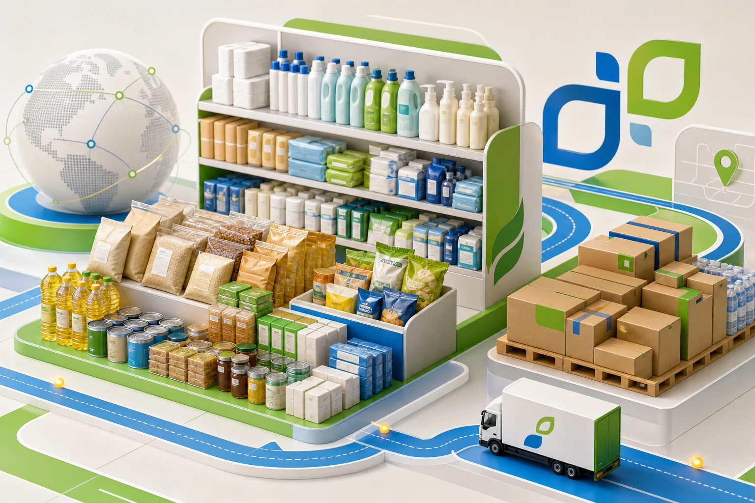 Supradi Global brand image for FMCG and Consumer Goods Supply